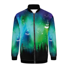 Load image into Gallery viewer, Aurora Medicine Animals Zippered Collared Lightweight Jacket
