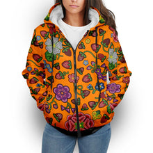 Load image into Gallery viewer, Berry Pop Carrot Sherpa Hoodie
