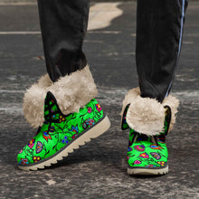 Load image into Gallery viewer, Indigenous Paisley Green Polar Winter Boots
