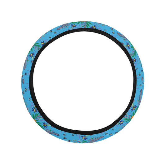 Willow Bee Saphire Steering Wheel Cover with Elastic Edge