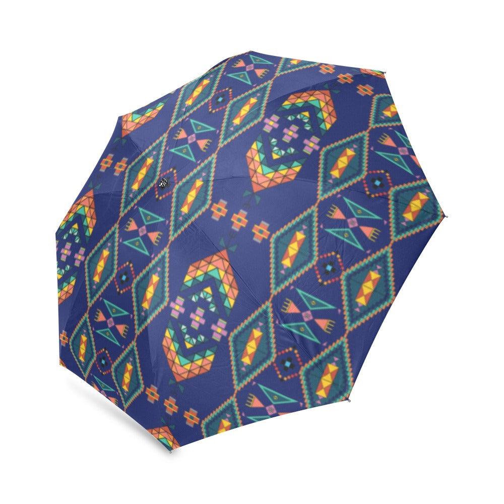 Travois Tipi Blue Foldable Umbrella