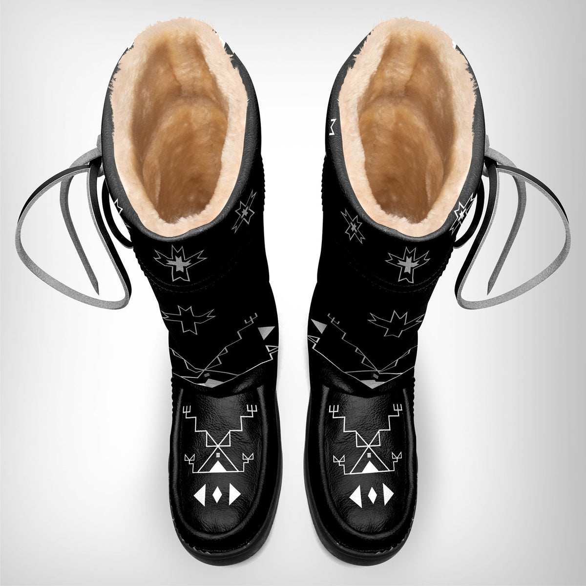 Sky Stories Black Real Leather MoccaLux