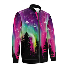 Load image into Gallery viewer, Aurora Medicine Animals 2 Zippered Collared Lightweight Jacket
