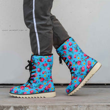 Load image into Gallery viewer, Kokum Ceremony Turquoise Polar Winter Boots
