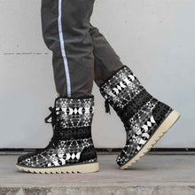 Load image into Gallery viewer, Writing on Stone Black and White Polar Winter Boots
