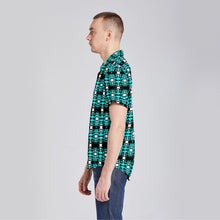 Load image into Gallery viewer, Black Fire Firefly Button Up Silk Shirt
