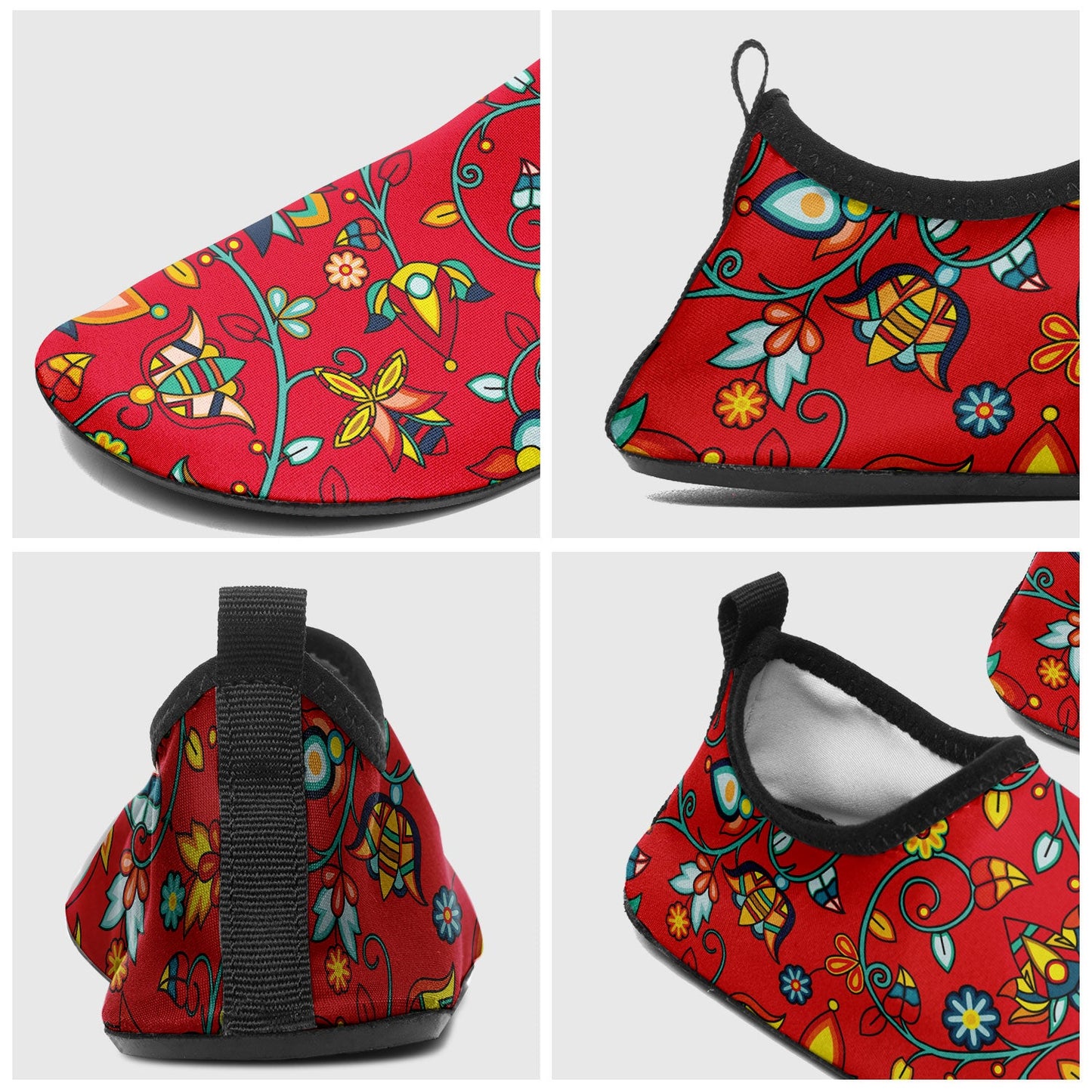 Thorny Path Red Kid's Sockamoccs Slip On Shoes