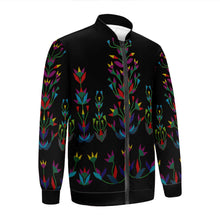 Load image into Gallery viewer, Dakota Diamond Memories Black Zippered Collared Lightweight Jacket
