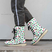 Load image into Gallery viewer, Berry Flowers White Polar Winter Boots
