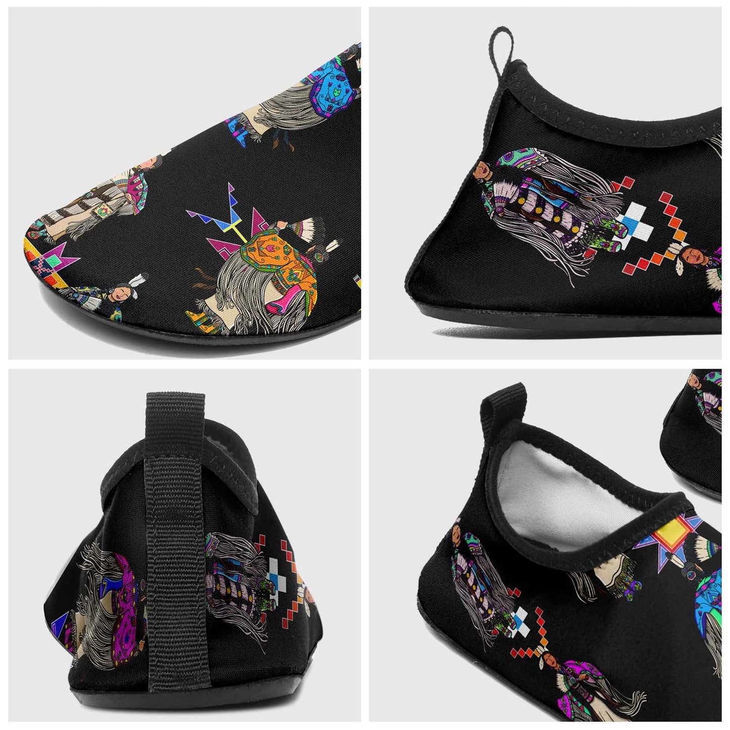 Women's Tradish Dancers  Black Sockamoccs