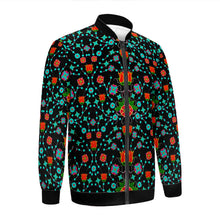 Load image into Gallery viewer, Floral Damask Upgrade Youth Zippered Collared Lightweight Jacket
