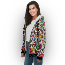 Load image into Gallery viewer, Berry Pop Bright Birch Sherpa Hoodie
