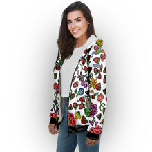 Load image into Gallery viewer, Berry Pop White Sherpa Hoodie
