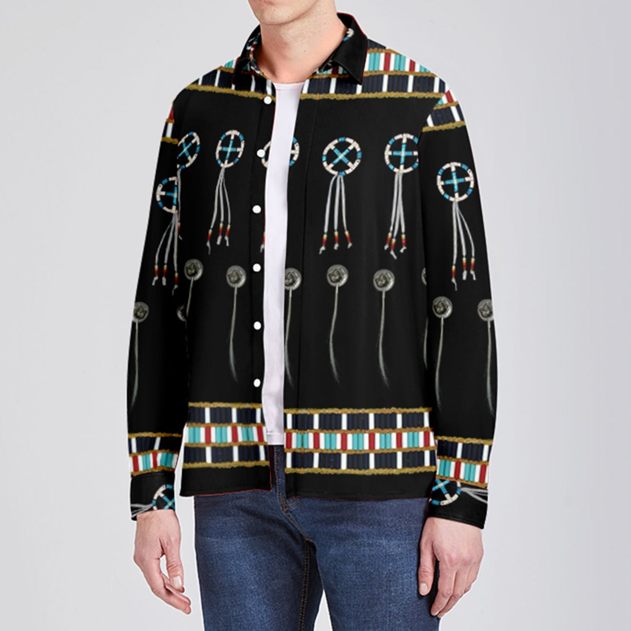 Beaded Bracelet Dress Shirt