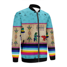 Load image into Gallery viewer, Bear Ledger Sky Zippered Collared Lightweight Jacket
