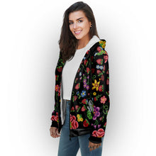 Load image into Gallery viewer, Berry Pop Midnight Sherpa Hoodie
