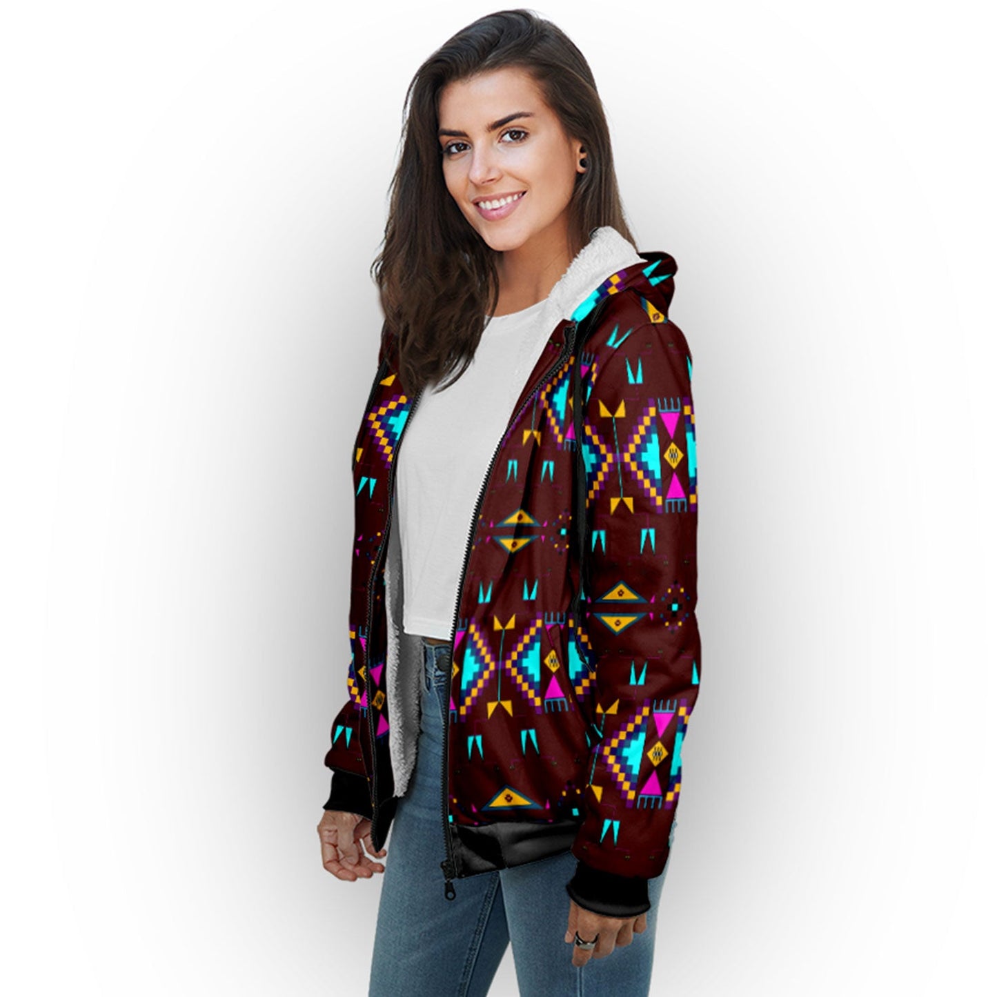 Rite of Passage Pemmican Berry Sherpa Hoodie