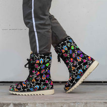 Load image into Gallery viewer, Indigenous Paisley Black Polar Winter Boots
