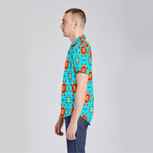 Load image into Gallery viewer, Rising Star Harvest Moon Button Up Silk Shirt
