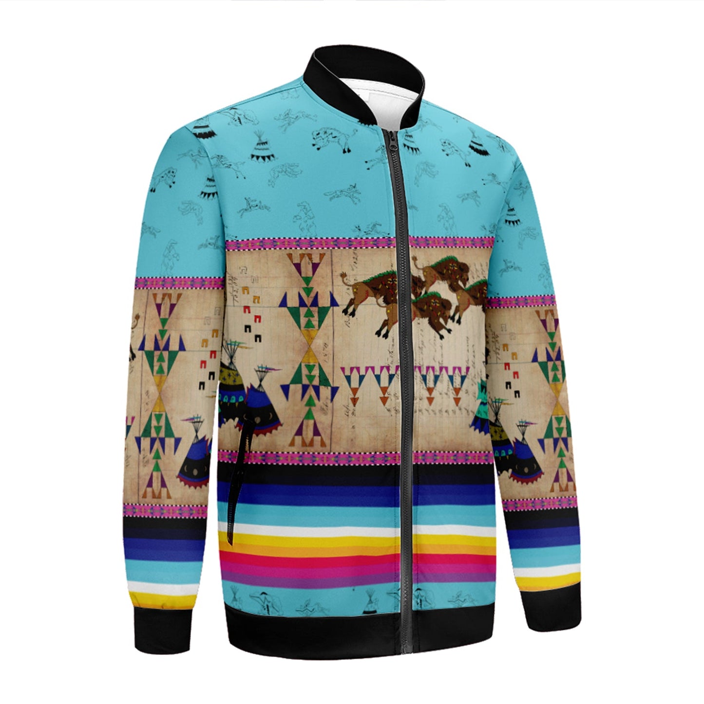 Buffalos Running Sky Lightweight Jacket