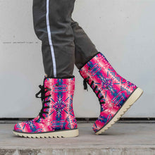 Load image into Gallery viewer, Desert Geo Blue Polar Winter Boots
