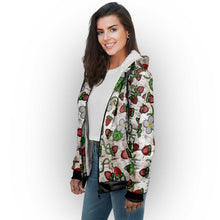 Load image into Gallery viewer, Strawberry Dreams Br Bark Sherpa Hoodie
