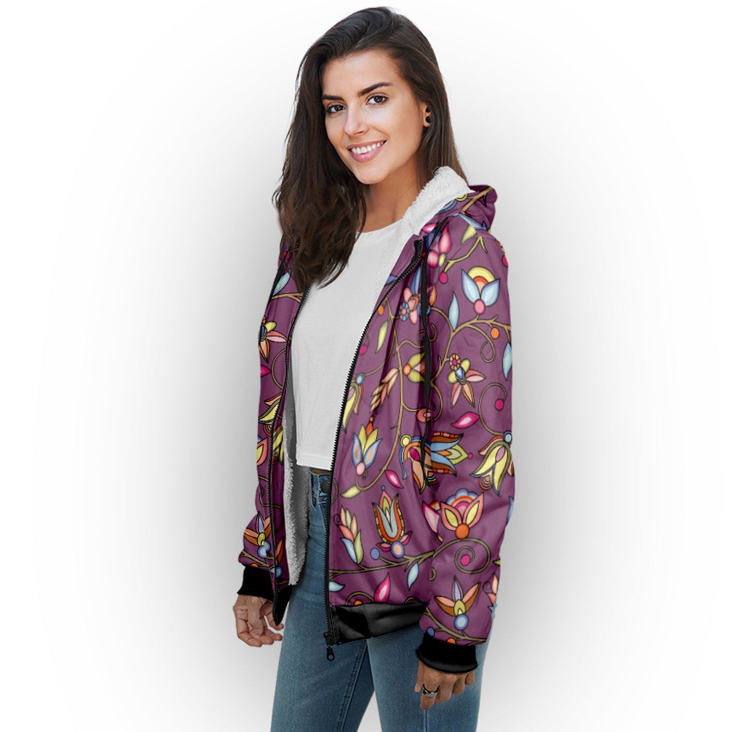 Buffalo Bloom Berry Bush Sherpa Hoodie