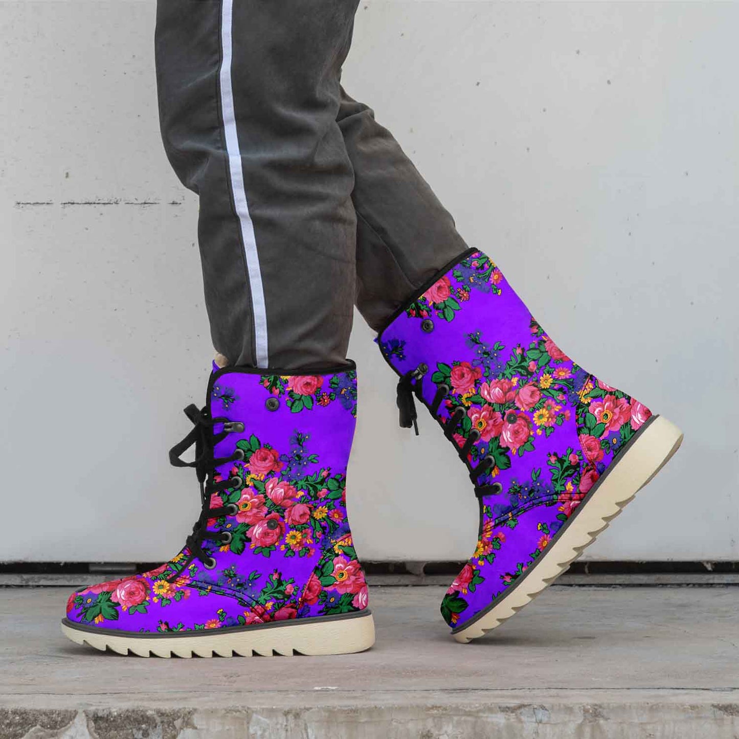 Kokum's Revenge Lilac Polar Winter Boots