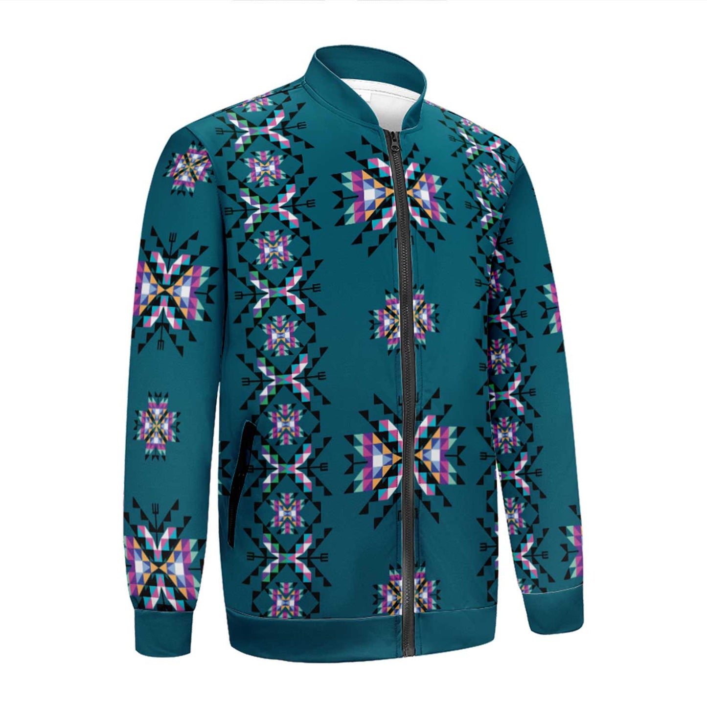 Medicine Lodge Dark Winter Zippered Collared Lightweight Jacket