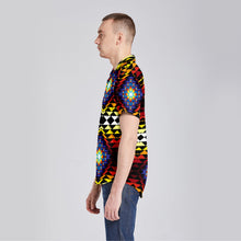 Load image into Gallery viewer, Sunset Blanket Button Up Silk Shirt
