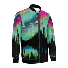 Load image into Gallery viewer, Aurora Medicine Animals 3 Zippered Collared Lightweight Jacket
