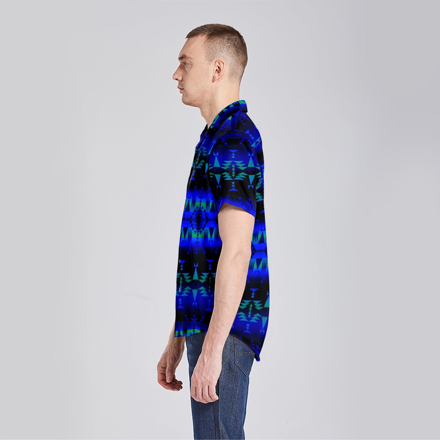 Between the Blue Ridge Mountains Button Up Silk Shirt