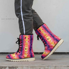 Load image into Gallery viewer, Kaleidoscope Dragonfly Polar Winter Boots
