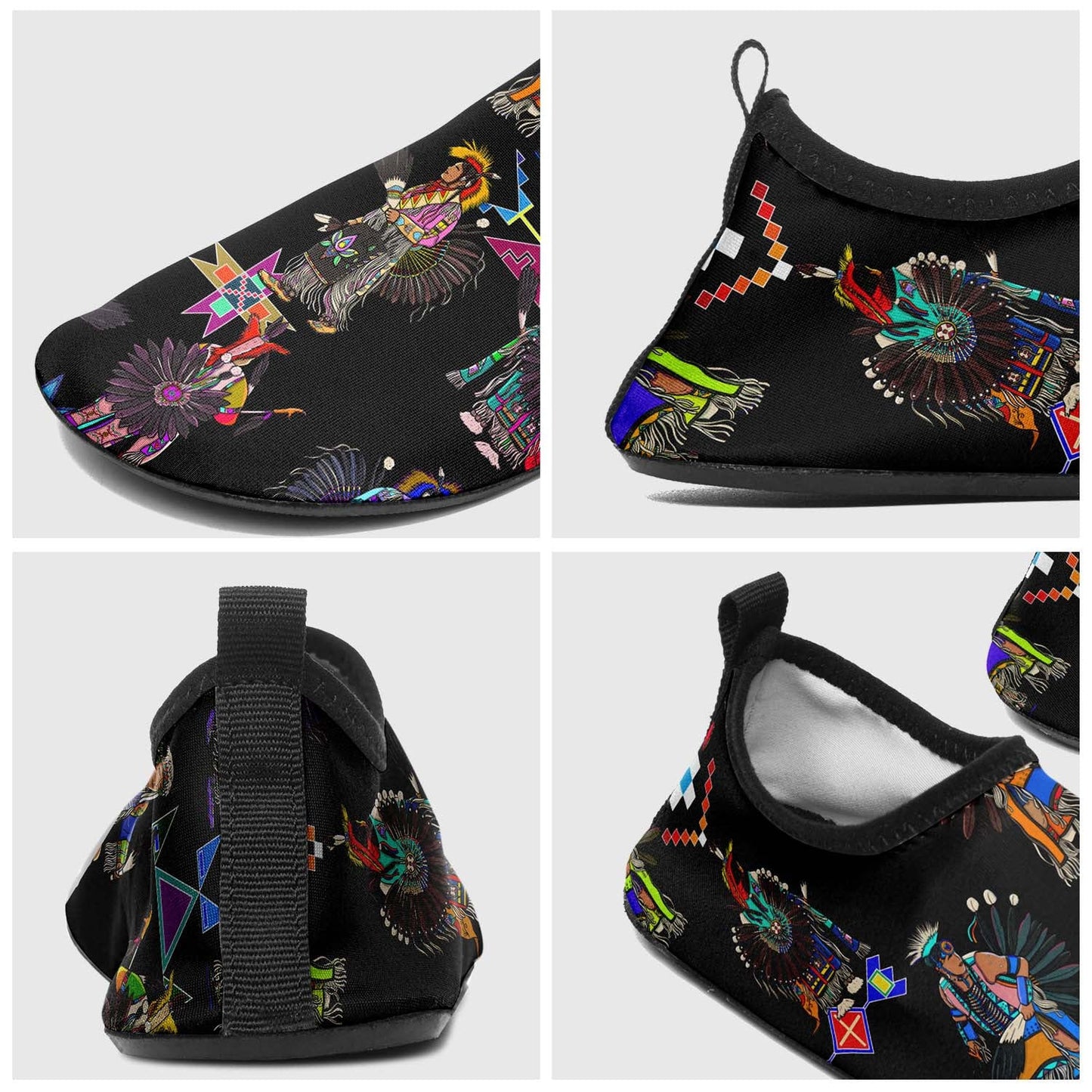 Men's Tradish Dancers Black Sockamoccs