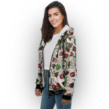 Load image into Gallery viewer, Strawberry Dreams Bright Birch Sherpa Hoodie
