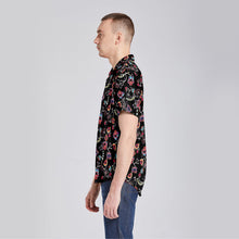 Load image into Gallery viewer, Floral Danseur Button Up Silk Shirt
