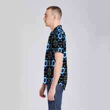 Load image into Gallery viewer, Rising Star Wolf Moon Button Up Silk Shirt
