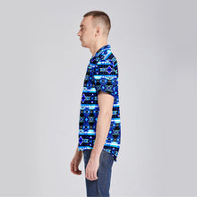 Load image into Gallery viewer, Force of Nature Winter Night Button Up Silk Shirt
