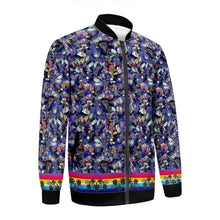 Load image into Gallery viewer, Culture in Nature Blue Zippered Collared Lightweight Jacket
