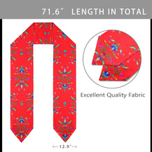 Load image into Gallery viewer, Dakota Damask Red Graduation Stole
