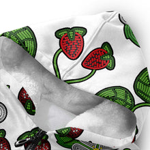 Load image into Gallery viewer, Strawberry Dreams White Sherpa Hoodie
