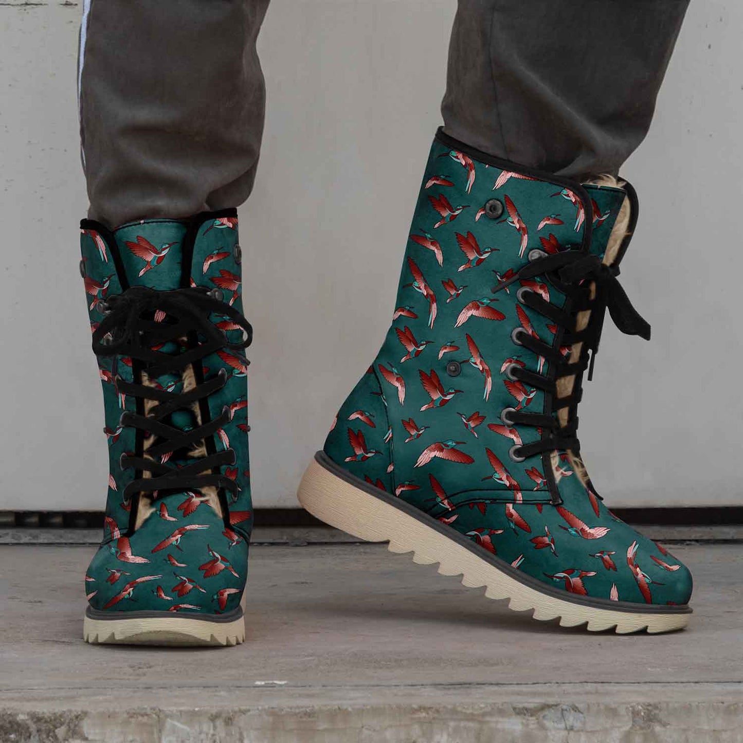 Red Swift Turquoise Polar Winter Boots