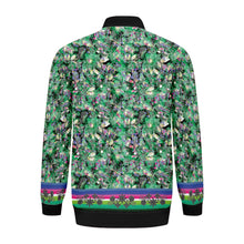 Load image into Gallery viewer, Culture in Nature Green Zippered Collared Lightweight Jacket
