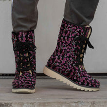 Load image into Gallery viewer, Beaded Pink Polar Winter Boots
