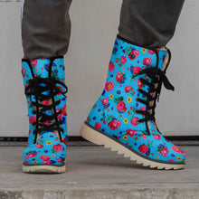 Load image into Gallery viewer, Kokum Ceremony Turquoise Polar Winter Boots
