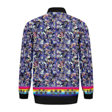 Load image into Gallery viewer, Culture in Nature Blue Zippered Collared Lightweight Jacket
