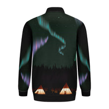 Load image into Gallery viewer, Dancing Skies Zippered Collared Lightweight Jacket
