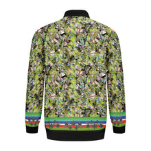 Load image into Gallery viewer, Culture in Nature Green Leaf Zippered Collared Lightweight Jacket
