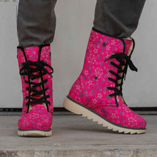 Load image into Gallery viewer, Berry Picking Pink Polar Winter Boots
