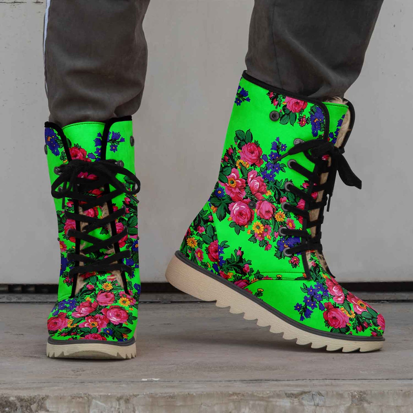 Kokum's Revenge Green Polar Winter Boots